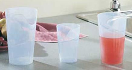 Patterson Medical Supply ADL Dysphagia Cup Nosey Cup 4 oz. Translucent Plastic Reusable - Pack of 25 - 081536135-PK