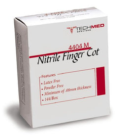 Dukal Finger Cot X-Large 2-1/2 Inch Length Powder Free Nitrile NonSterile - Box of 144 - 4404XL-BX