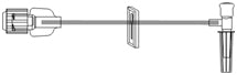 ICU Medical IV Extension Set Small Bore 6 Inch Tubing Without Filter - Case of 50 - B1455-CS