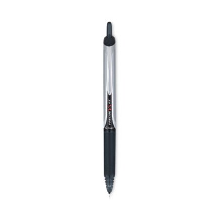 Pilot® Precise V5RT Roller Ball Pen, Retractable, Extra-Fine 0.5 mm, Black Ink, Black Barrel - DZ/1 - PIL-26062-DZ