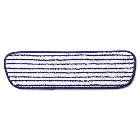 Lagasse Wet Finish Mop Pad Rubbermaid® Commercial Blue / White Microfiber Reusable - Case of 6 - RCPQ800WHI-CS