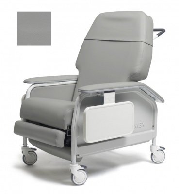 Graham-Field Extra-Wide Clinical Care Recliner Lumex® Dove Four Tente® Swivel Caster, Three Locking Caster - Each - FR587W8567-EA