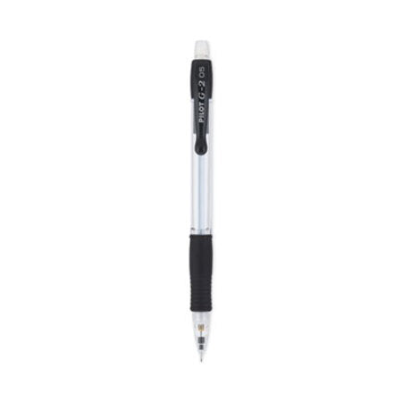Pilot® G2 Mechanical Pencil, 0.5 mm, HB (#2.5), Black Lead, Clear/Black Accents Barrel, Dozen - DZ/1 - PIL-51014-DZ