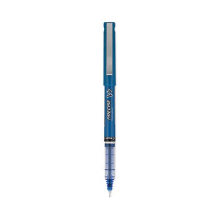 Pilot® Precise V7 Roller Ball Pen, Stick, Fine 0.7 mm, Blue Ink, Blue Barrel, Dozen - DZ/1 - PIL-35349-DZ