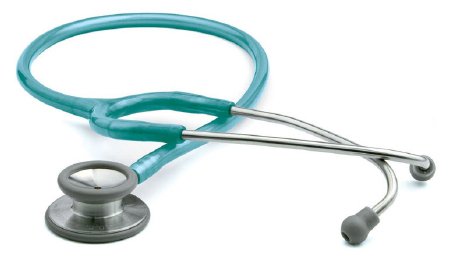 American Diagnostic Corp Classic Stethoscope Adscope® 603 Caribbean Blue 1-Tube 22 Inch Tube Double Sided Chestpiece - Each - 603MCA-EA