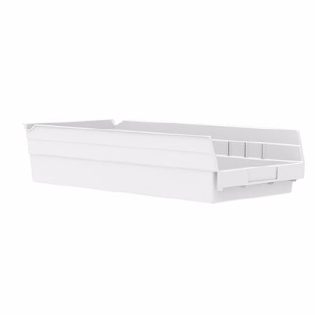 Akro-Mils Shelf Bin White Industrial Grade Polymers 4 X 8-3/8 X 17-7/8 Inch - CT/12 - 30158WHITE-CT