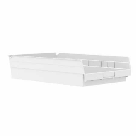 Akro-Mils Shelf Bin White Industrial Grade Polymers 4 X 11-1/8 X 17-7/8 Inch - CT/12 - 30178WHITE-CT