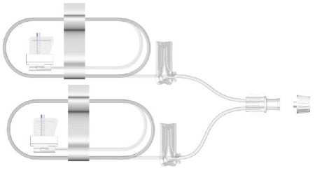 EMED Technologies Subcutaneous Infusion Set SAF-Q™ 27 Gauge X 2 12 mm 36 Inch Tubing Without Port - Box of 10 - SAF-Q-212-G27-BX
