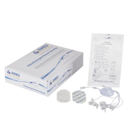 EMED Technologies Subcutaneous Infusion Set Sub-Q 27 Gauge X 6 9 mm 36 Inch Tubing Without Port - Box of 10 - SUB-609-BX