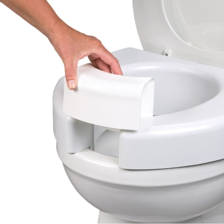 Maddak Bariatric Raised Toilet Seat 3 Inch Height White 600 lbs. Weight Capacity - Each - 725790002-EA