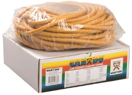 Fabrication Enterprises Exercise Resistance Tubing CanDo® Low Powder Gold 100 Foot Length 3X-Heavy Resistance - Each - 10-5527-EA