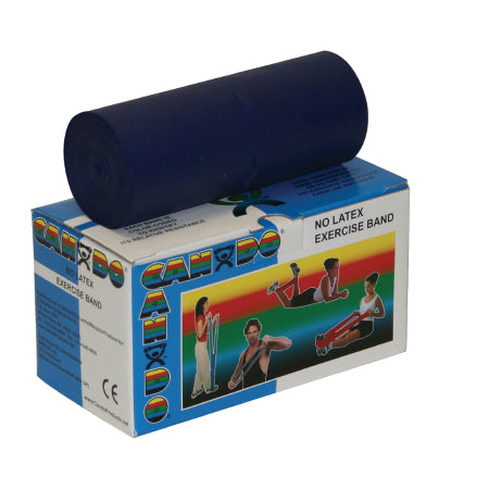 Fabrication Enterprises Exercise Resistance Band CanDo® Blue 5 Inch X 6 Yard Heavy Resistance - Each - 10-5614-EA