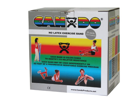 Fabrication Enterprises Exercise Resistance Band CanDo® Silver 5 Inch X 25 Yard 2X-Heavy Resistance - Each - 10-5636-EA