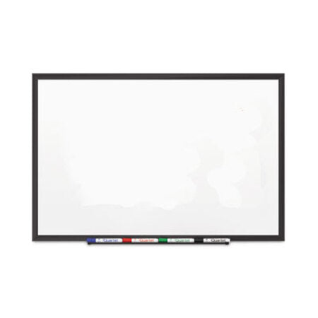 Quartet® Classic Series Porcelain Magnetic Dry Erase Board, 48 x 36, White Surface, Black Aluminum Frame - Each - QRT-2544B-EA