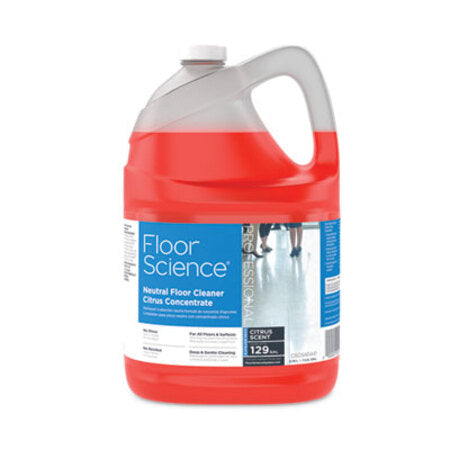 Diversey™ Floor Science Neutral Floor Cleaner Concentrate, Citrus Scent, 1 gal, 4/Carton - Case of 1 - DVO-CBD540441-CS