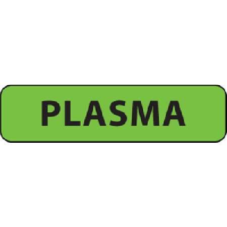 Precision Dynamics Drug Label MedVision® Anesthesia Label Plasma Fluorescent Green 5/16 X 1-1/4 Inch - Roll of 1 - MV01FG0959-RL