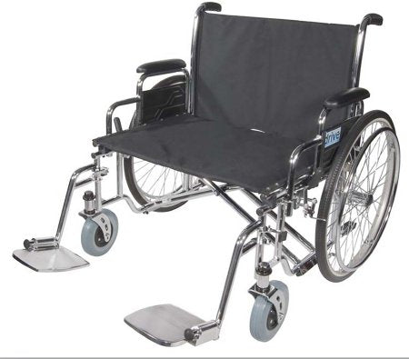 Drive Medical Bariatric Wheelchair drive™ Sentra EC Extra Wide Full Length Arm Black Upholstery 30 Inch Seat Width Adult 700 lbs. Weight Capacity - Case of 1 - STD30ECDFA-CS