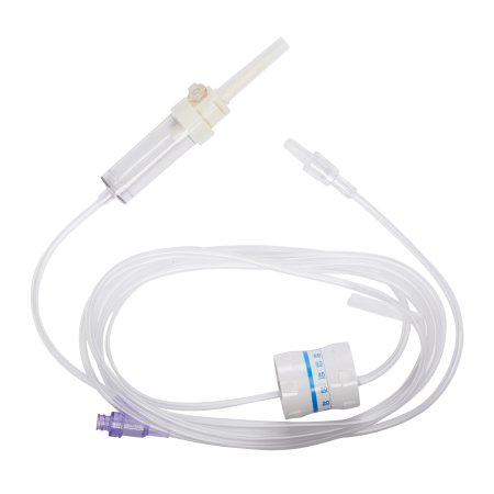 Amsino International Primary IV Administration Set AMSafe® Gravity 1 Port 10 Drops / mL Drip Rate Without Filter 90 Inch Tubing Solution - Each - AFS102-EA