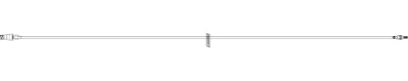 ICU Medical IV Extension Set MicroClave™ Needle-Free Port Macro Bore 7 Inch Tubing Without Filter Sterile - Case of 50 - 1251501-CS