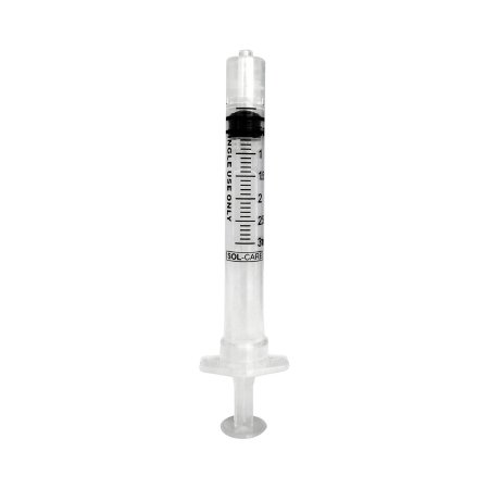 Sol-Millennium Medical General Purpose Syringe Sol-Care™ Luer Lock Tip Retractable Safety - Box of 100 - 120006IM-BX