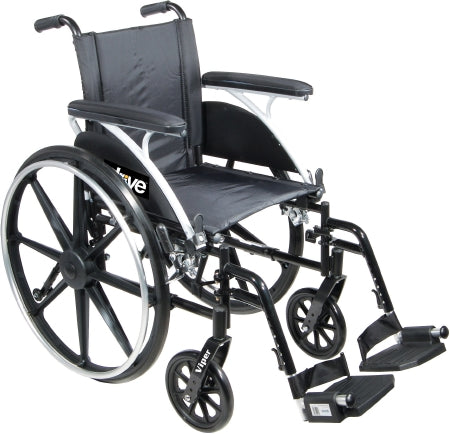 Drive Medical Lightweight Wheelchair drive™ Viper Dual Axle Desk Length Arm Elevating Legrest Black Upholstery 12 Inch Seat Width Pediatric 300 lbs. Weight Capacity - Case of 1 - L412DDA-ELR-CS