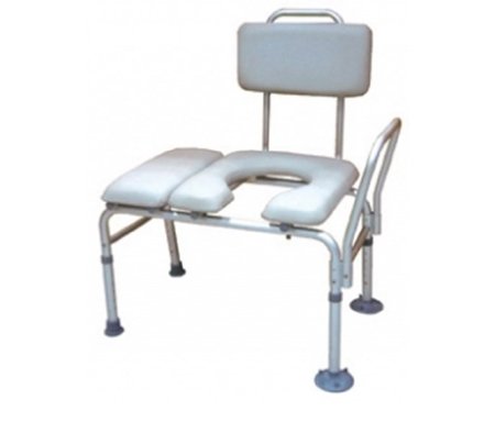 Drive Medical drive™ Knocked Down Bath / Commode Transfer Bench Removable Arm Rail 18 to 22-1/2 Inch Seat Height 400 lbs. Weight Capacity - Each - 12005KDC-1-EA