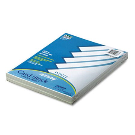 PACON® Array Card Stock, 65 lb Cover Weight, 8.5 x 11, White, 100/Pack - Pack of 1 - PAC-101188-PK