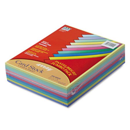 PACON® Array Card Stock, 65 lb Cover Weight, 8.5 x 11, Assorted, 250/Pack - Pack of 1 - PAC-101195-PK