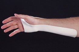 Alimed Wrist Splint Ulnar Gutter Multi-Form Plastic Left or Right Hand White Small / Medium - Pack of 3 - 2970002108-PK