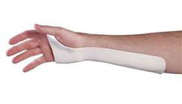 Alimed Wrist Splint Ulnar Gutter Multi-Form Plastic Left or Right Hand White Medium / Large - Pack of 3 - 2970002139-PK