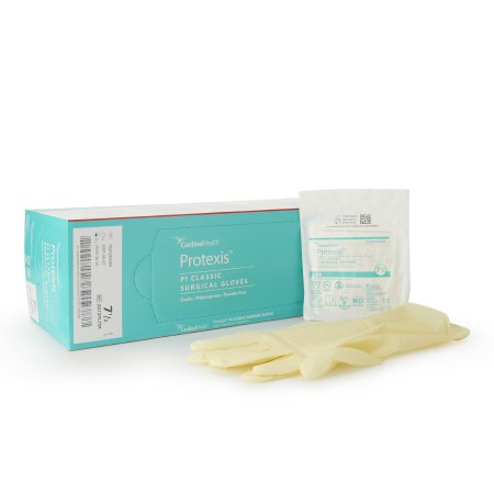 Cardinal Surgical Glove Protexis™ PI Classic Size 7.5 Sterile Polyisoprene Standard Cuff Length Smooth Ivory Not Chemo Approved - Case of 200 - 2D72PL75X-CS