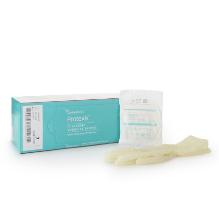 Cardinal Surgical Glove Protexis™ PI Classic Size 7 Sterile Polyisoprene Standard Cuff Length Smooth Ivory Not Chemo Approved - Case of 200 - 2D72PL70X-CS