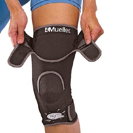 Mueller Sports Medicine Knee Brace Hg80® Small Pull-On / Hook and Loop Strap 12 to 14 Inch Knee Circumference Left or Right Knee - Each - 54111-EA