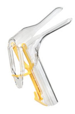 Welch Allyn Vaginal Speculum KleenSpec® 590 Series Premium Pederson NonSterile Office Grade Acrylic X-Small Double Blade Duckbill Disposable Corded/Cordless Light Source Compatible - Case of 96 - 590XS-CS