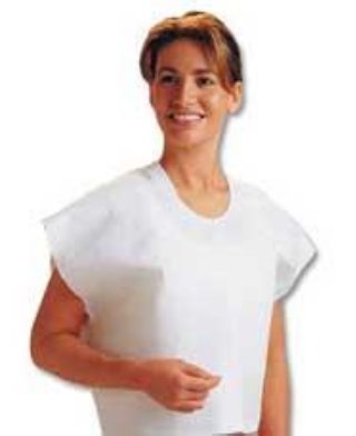 Tidi Products Exam Cape Mauve One Size Fits Most Front / Back Opening Without Closure Unisex - Case of 100 - 905A-CS