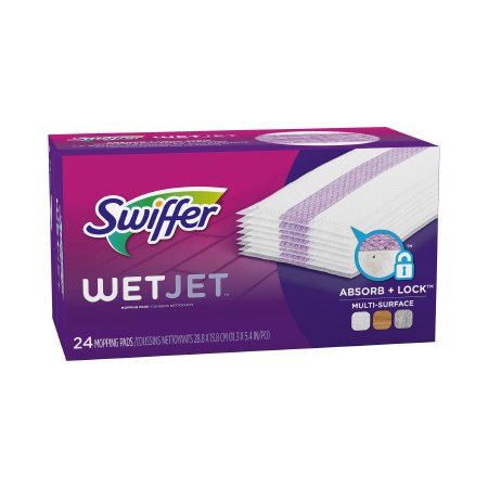 The Palm Tree Group Wet Mop Pad Swiffer® WetJet® White Cotton Reusable - Pack of 24 - 08443-PK