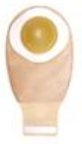 ConvaTec Ostomy Pouch Esteem™+ One-Piece System 12 Inch Length 7/8 Inch Stoma Drainable Convex, Pre-Cut - Box of 10 - 416741-BX