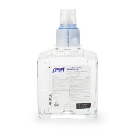 GOJO Hand Sanitizer Purell® Advanced Green Certified 1,200 mL Ethyl Alcohol Foaming Dispenser Refill Bottle - Each - 1904-02-EA