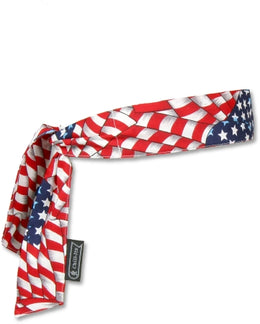 Ergodyne Cooling Bandana Chill-Its® Stars and Stripes One Size Fits Most - Each - 12303-EA