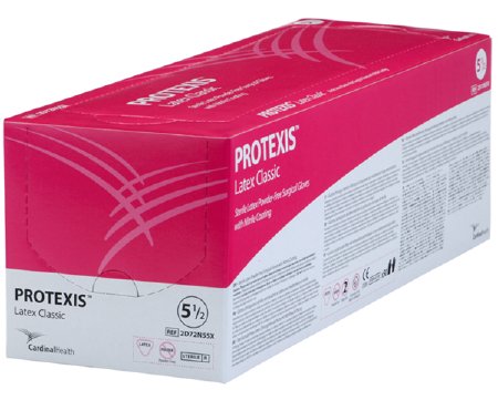 Cardinal Surgical Glove Protexis™ Latex Classic Size 5.5 Sterile Latex Standard Cuff Length Smooth Cream Not Chemo Approved - Case of 200 - 2D72N55X-CS