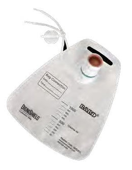 Bard Fecal Collection Bag Dignishield® SMS One-Piece System Closed End - Case of 10 - SMS2B1L-CS