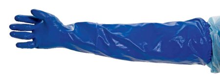 Steris Utility Glove Extended Sleeve Large Nitrile Blue 24 Inch Elastic Cuff NonSterile - Pair - PS3424-PR