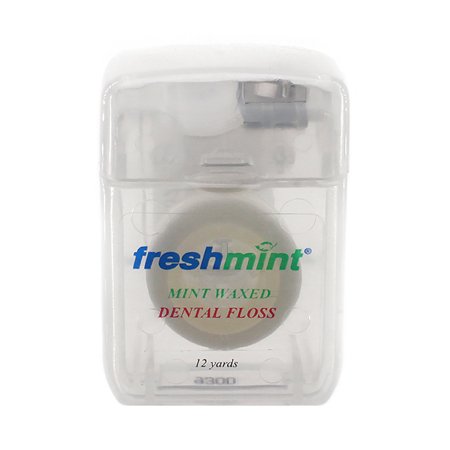 New World Imports Dental Floss Freshmint® 12 Yard Mint Flavor - Case of 144 - DF12-CS