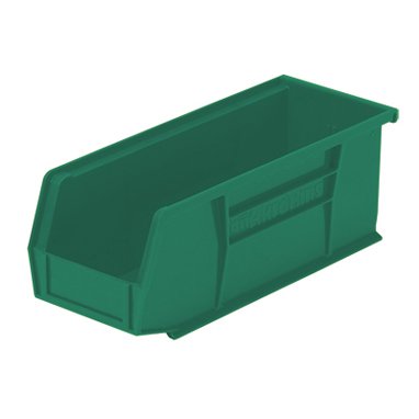Health Care Logistics Storage Bin HCL® Super Tough Green Plastic 4 X 4-1/8 X 10-7/8 Inch - Each - 1401G-EA