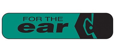 Health Care Logistics Pre-Printed Label Indeed Auxiliary Label Green Paper For the Ear Black Safety and Instructional 3/8 X 1-5/8 Inch - Pack of 1000 - 2030-PK
