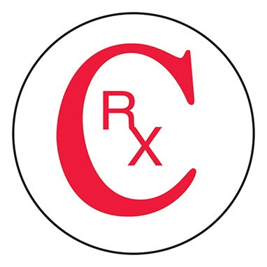 Health Care Logistics Pre-Printed Label Indeed Advisory Label White Paper CRX Red Quality Control Label 3/4 Inch Diameter - Pack of 1000 - 2488-PK