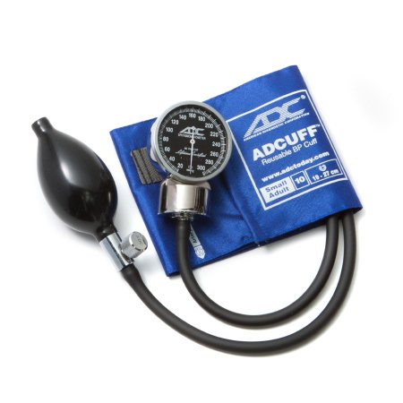 American Diagnostic Corp Aneroid Sphygmomanometer Unit Diagnostix™703 Series Small Adult Nylon 19 - 27 cm Palm Aneroid - Each - 703-10SARB-EA
