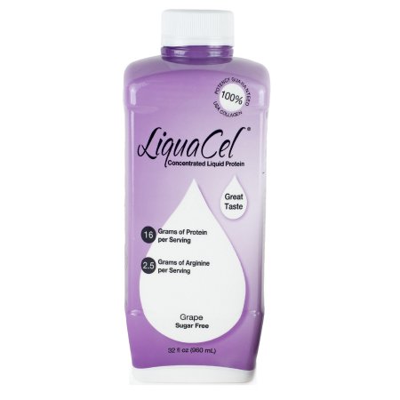 Global Health Products Oral Supplement LiquaCel® Grape Flavor Liquid 32 oz. Bottle - Case of 6 - GH94-CS