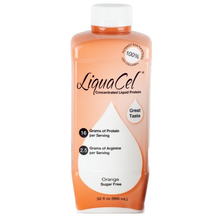 Global Health Products Oral Supplement LiquaCel® Orange Flavor Liquid 32 oz. Bottle - Case of 6 - GH92-CS