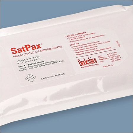 Fisher Scientific Sterile SatPax® 670 Surface Disinfectant Cleaner Premoistened Cleanroom Manual Pull Wipe 30 Count Soft Pack Alcohol Scent Sterile - Case of 24 - 17897240-CS